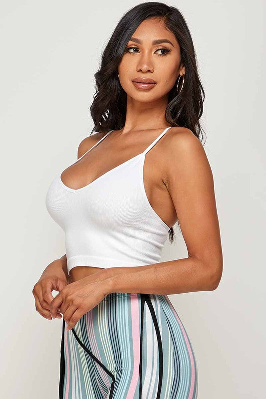 Essential crop top (WHITE)