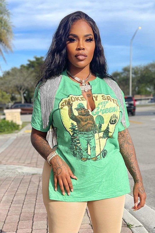 Keep It Green Bling Top