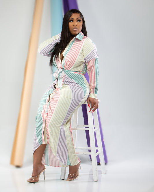 Stripe Me Down Dress