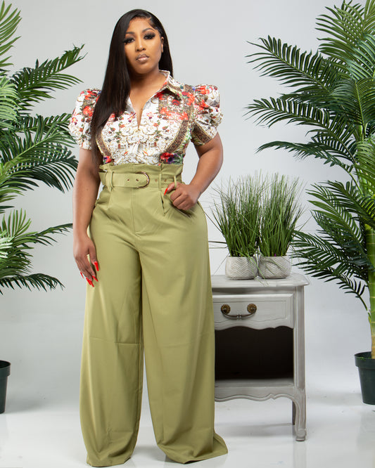 Hint Of Class Flare Pants (Bottom Only)