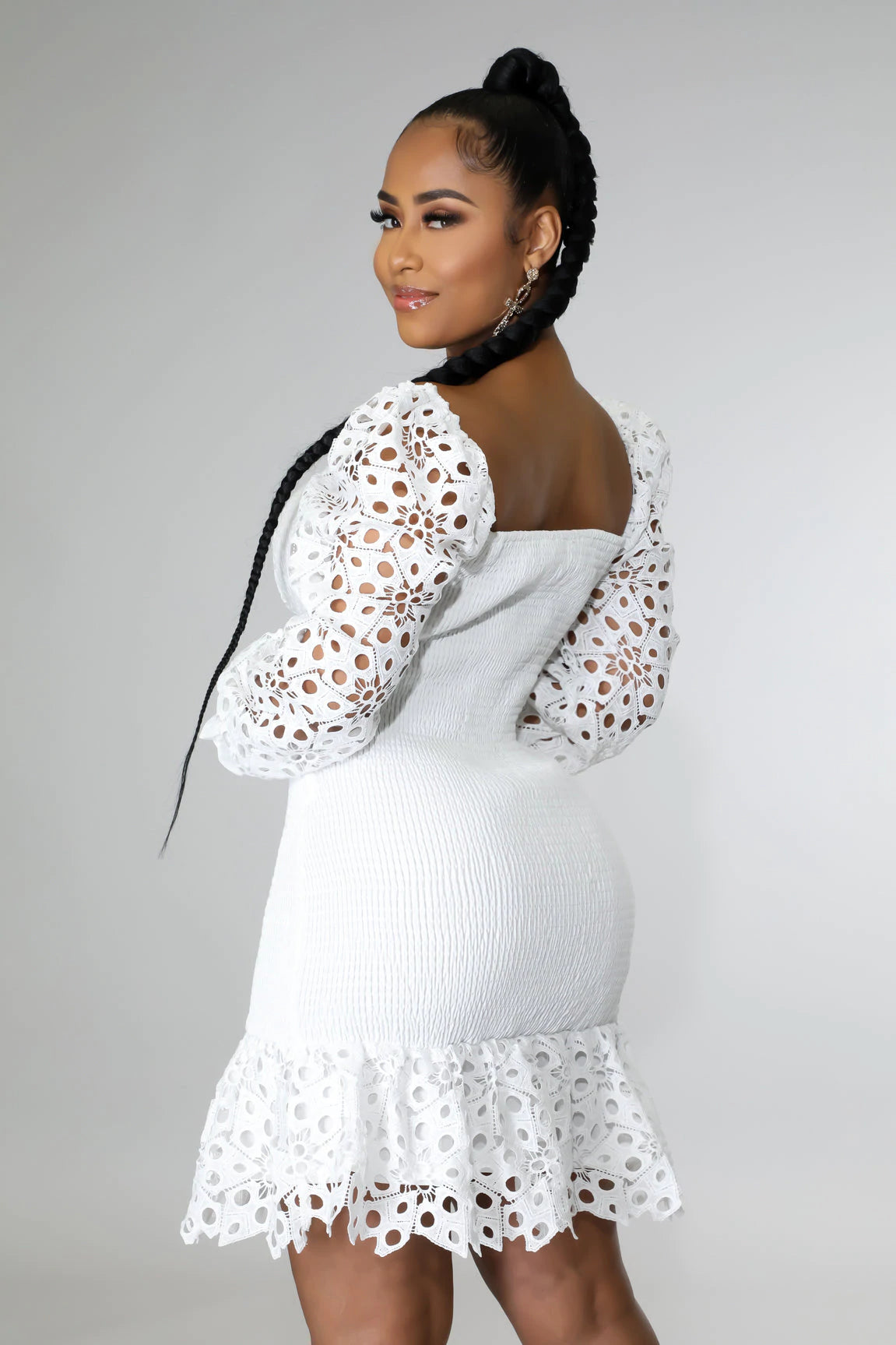 Off Shoulder White Dress