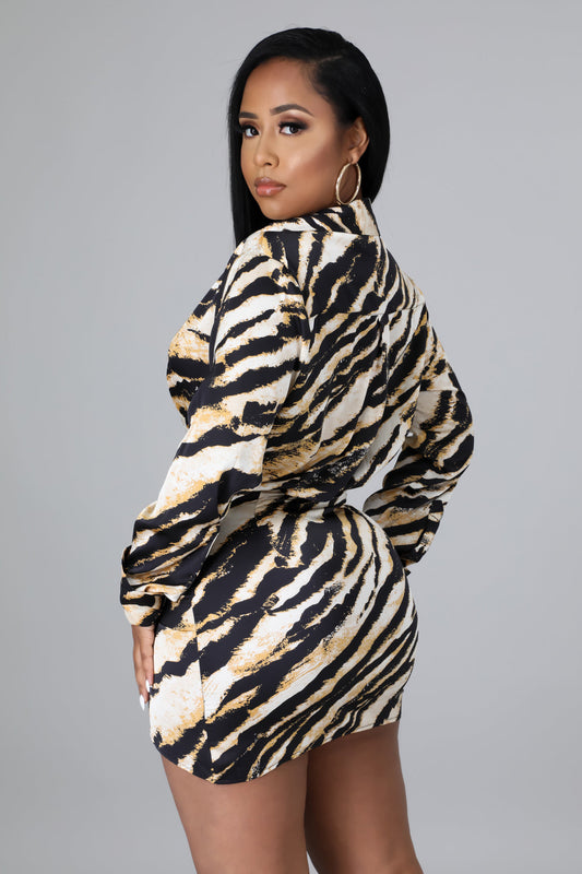Grab Me Tiger Print Dress