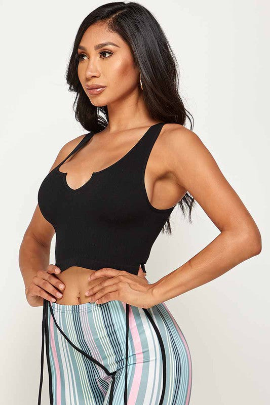 Essential Crop Top with Split