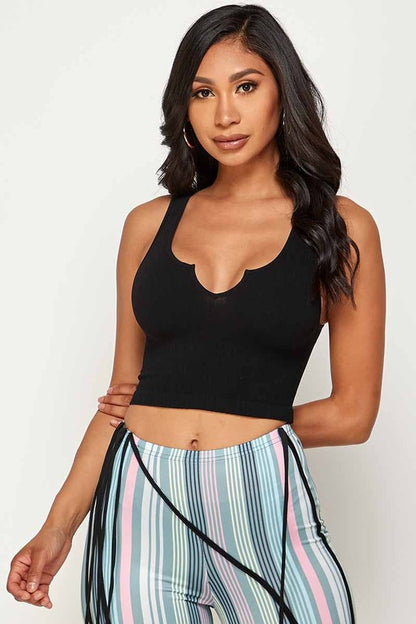 Essential Crop Top with Split