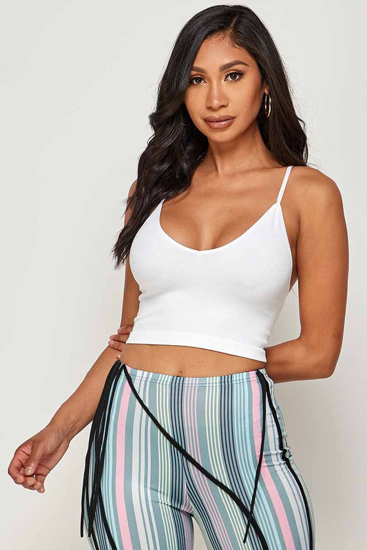 Essential crop top (WHITE)