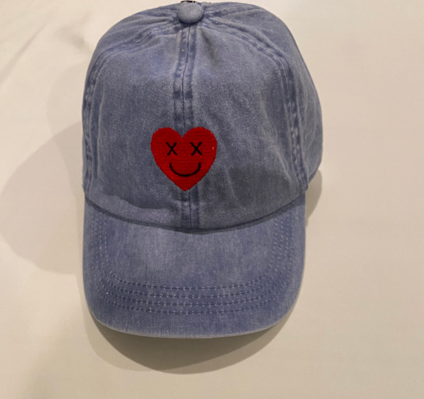 Denim Heart Hat