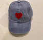 Denim Heart Hat