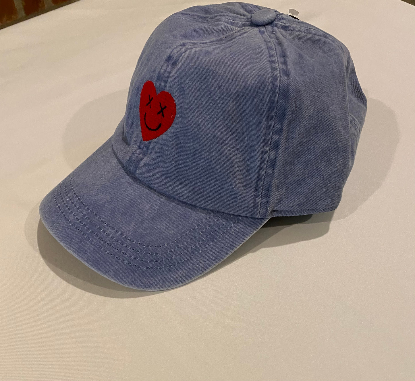 Denim Heart Hat