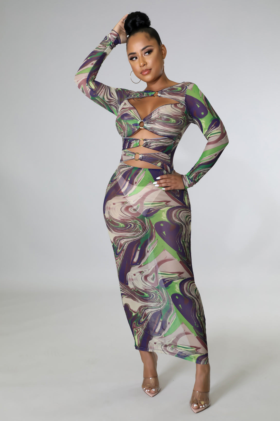 Swirl My Way Maxi Dress