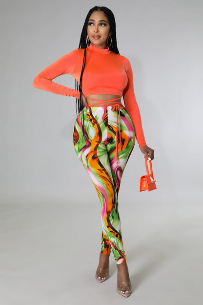 Self Tie Legging Set