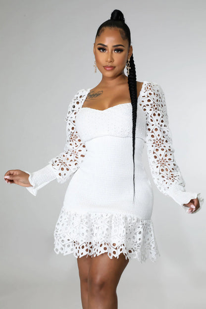 Off Shoulder White Dress