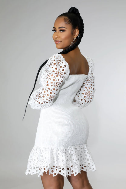 Off Shoulder White Dress